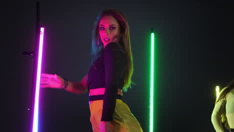 neon dance performance