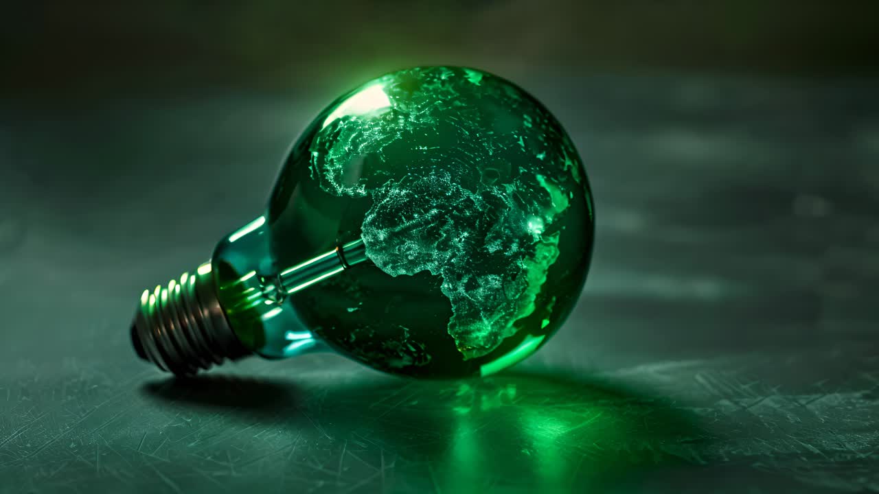 Green Earth Lightbulb