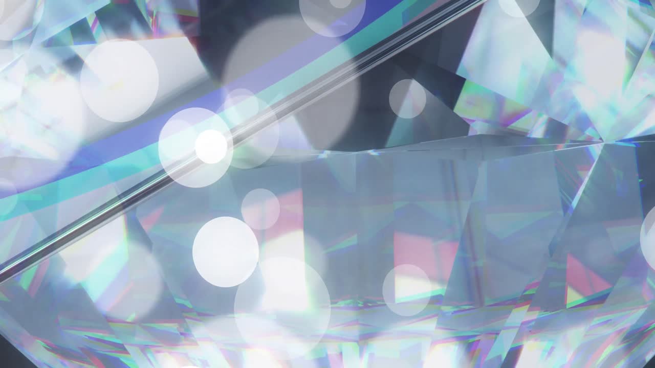 크리스탈 위의  반점 애니메이션