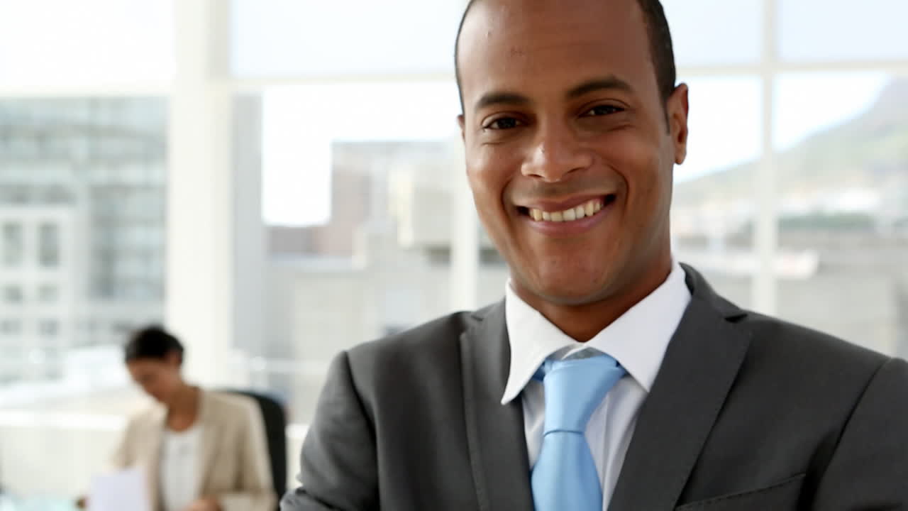 Businessman with crossed arms
