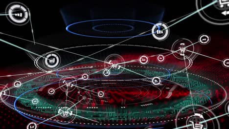 Animation-of-network-of-connections-over-scope-scanning