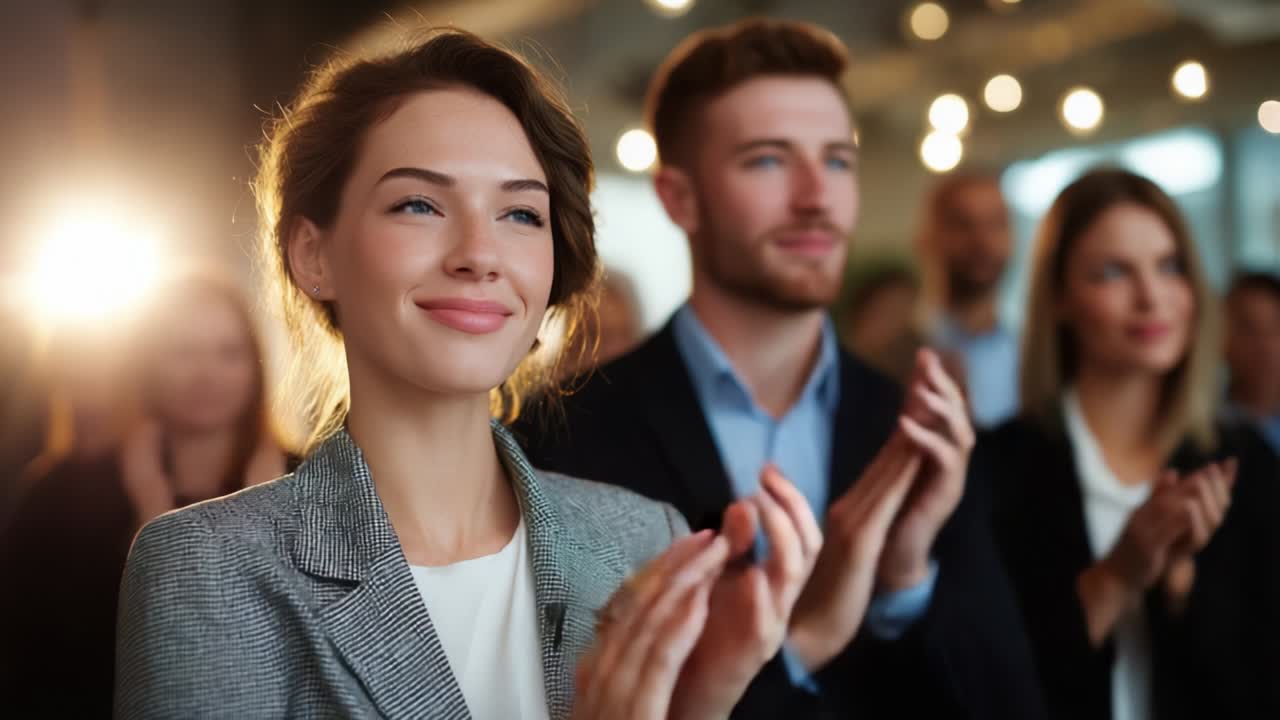 Audience Applauding at a Conference