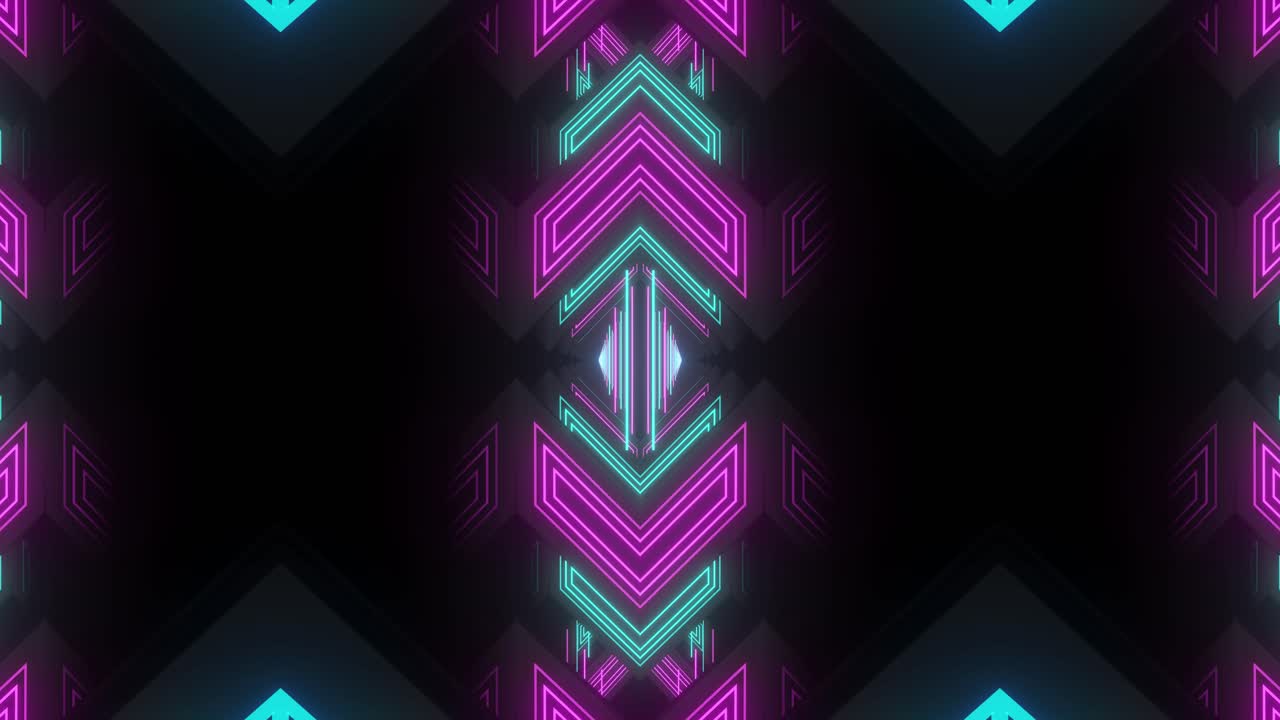 Disegno geometrico al neon