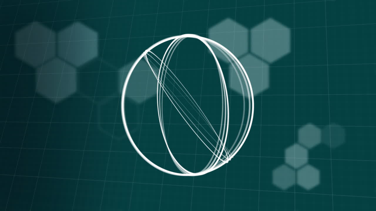 하 원의 애니메이션과 녹색 배경의 데이터 처리