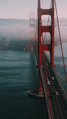 golden gate bridge in foggy weather