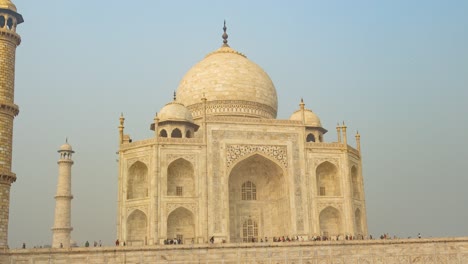 famous mausoleum taj mahal in agra, india