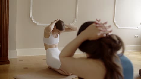 yoga exercise session