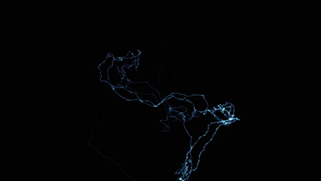 generation of electrical rays hurling downward in slow motion, simulation of thor's powers