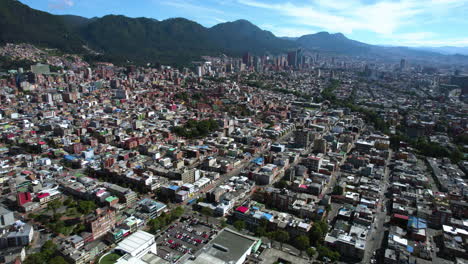 aerial view of bogota, colombia