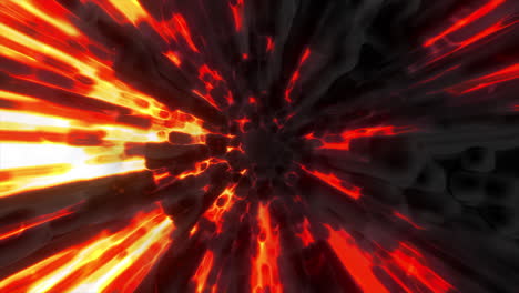 abstract explosion tunnel