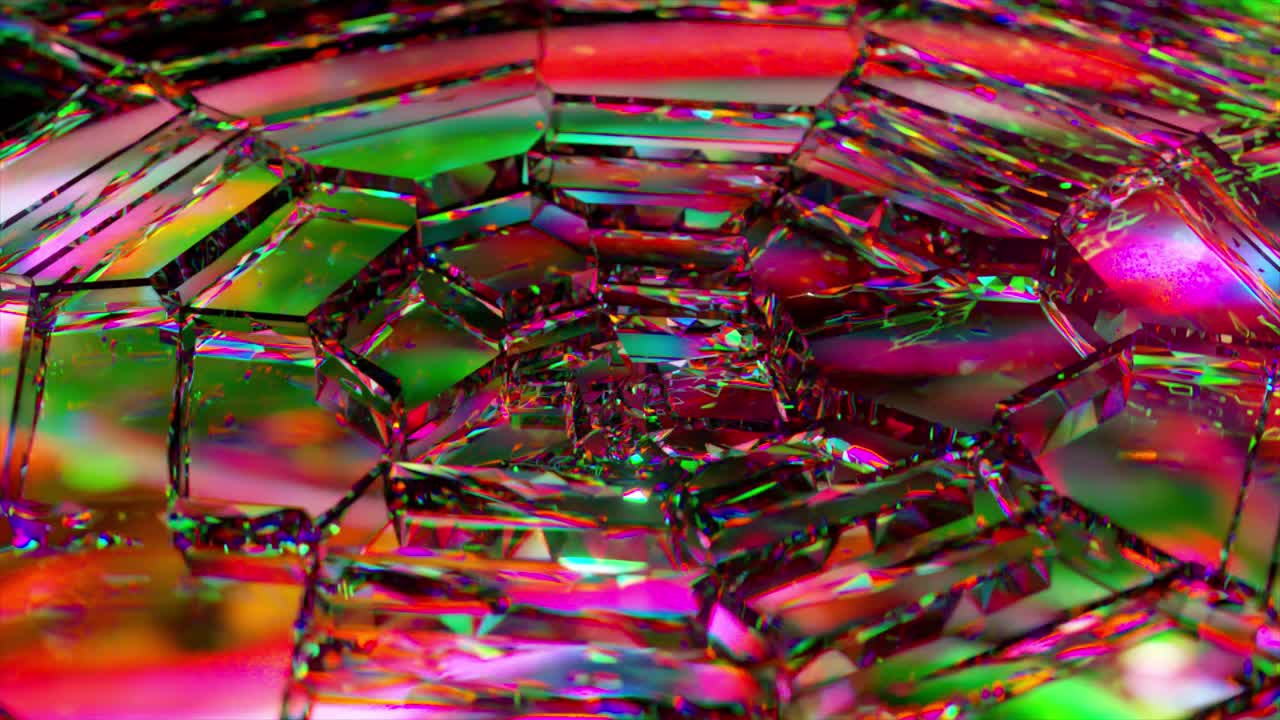 patrón de cristal fractal abstractamente colorido