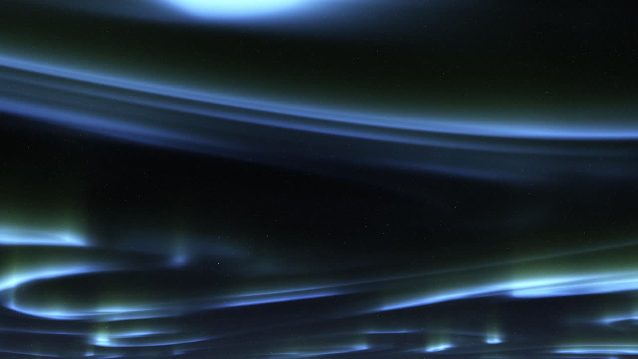 Animation Of Northern Lights On Black Background