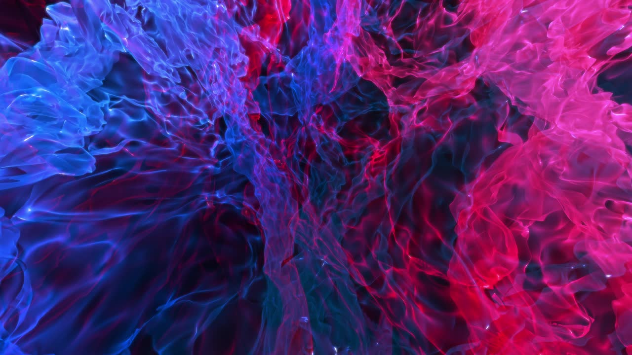 bucle de fuego líquido abstracto azul y magenta