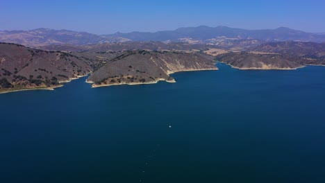 Flying-over-Lake-Cachuma-near-Santa-Barbara-Ca