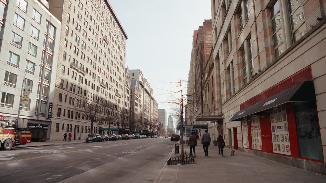 City Street Scene in New York City