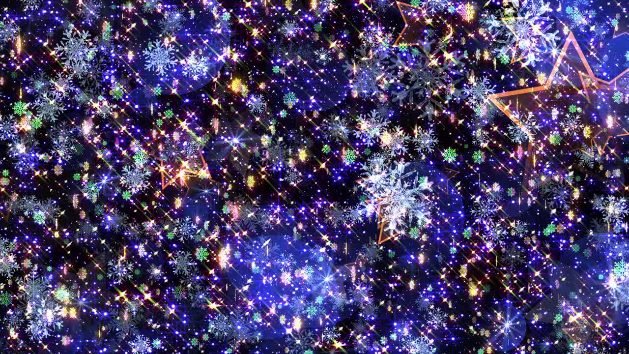 4k 크리스마스 마법 스노우 루프 벽화