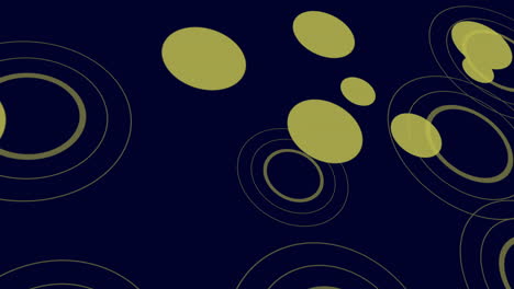 Circular-pattern-of-floating-black-and-gold-circles