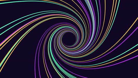 captivating spiral dynamic and colorful lines in a mesmerizing circular pattern