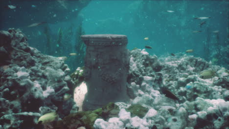 ruined remains of the building of the ancient city