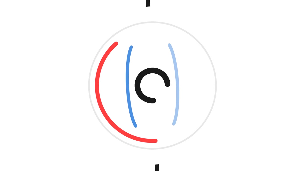 Abstract Animation of Rotating Geometric Lines and Circle
