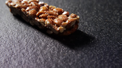 granola bar on concrete background 4k