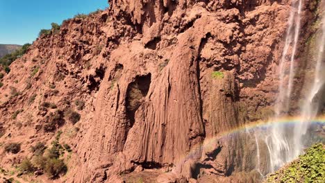 waterfall,tall water falling natural ouzoud falls morocco north africa