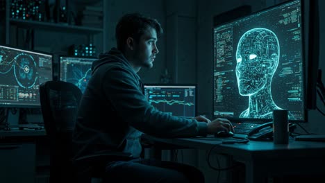 exploring artificial intelligence technology through coding and programming in a modern workspace environment