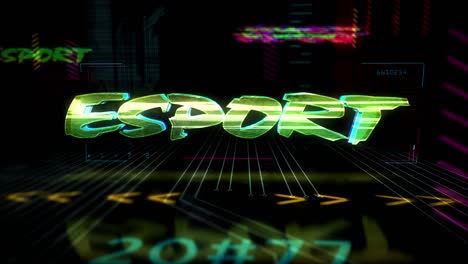intro de estilo cyberpunk con tema de juegos de esports