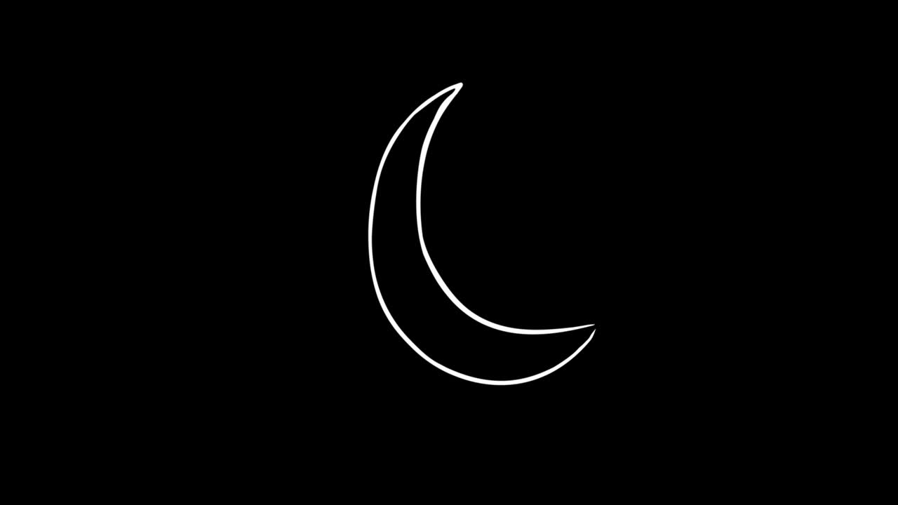 Premium stock video - Moon icon loop animation video transparent ...