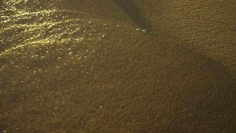 golden waves on the beach