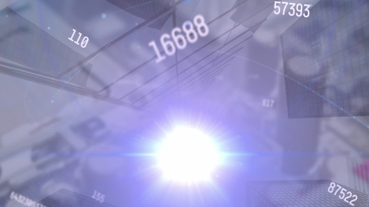 컴퓨팅 보드를 통해 데이터 처리 및 도시 풍경의 애니메이션