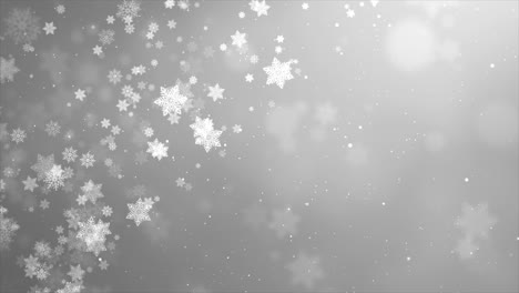 nieve cayendo invierno copos de nieve partículas de luz navidad año nuevo marco de bucle animación de frontera