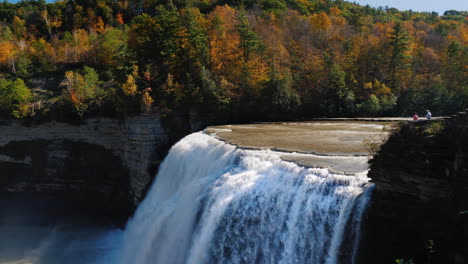 middle waterfall genesee river