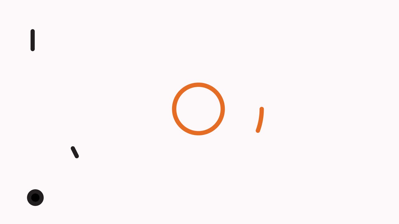 animación del icono de la línea donat