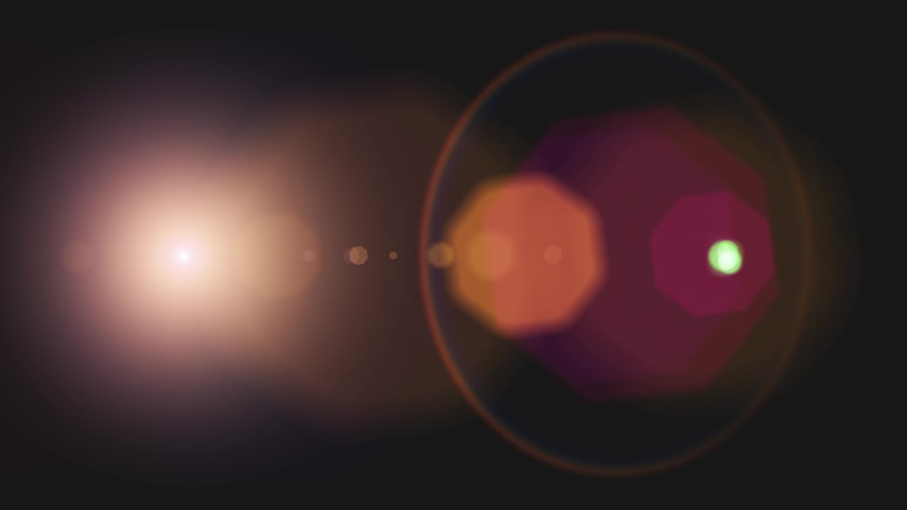 бесперебойная циклическая анимация движения солнца или света