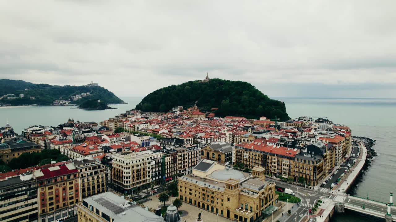 스페인 산 세바스티안 의 공중 사진