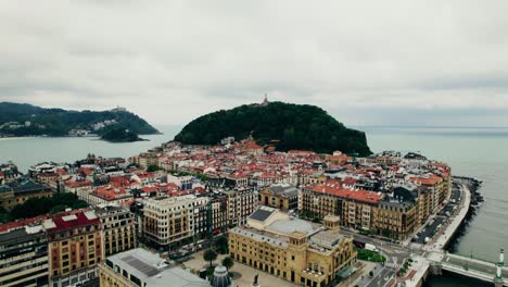 vista aérea de san sebastián, españa