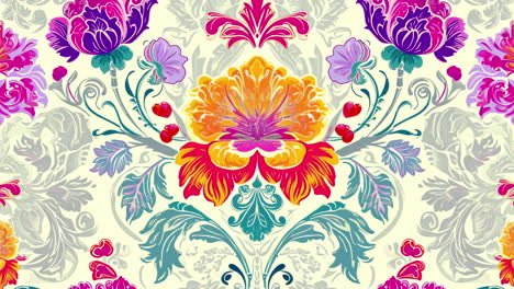 papel tapiz de flores hecho con