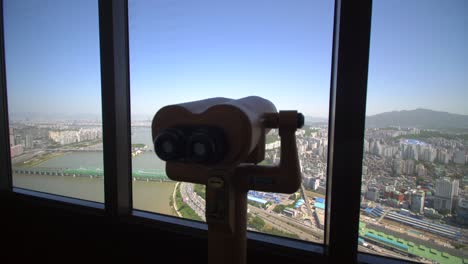 tower viewer overlooking seoul city