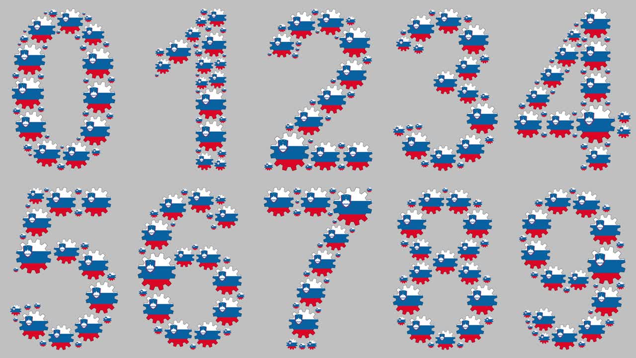 슬로베니아어 숫자 세트