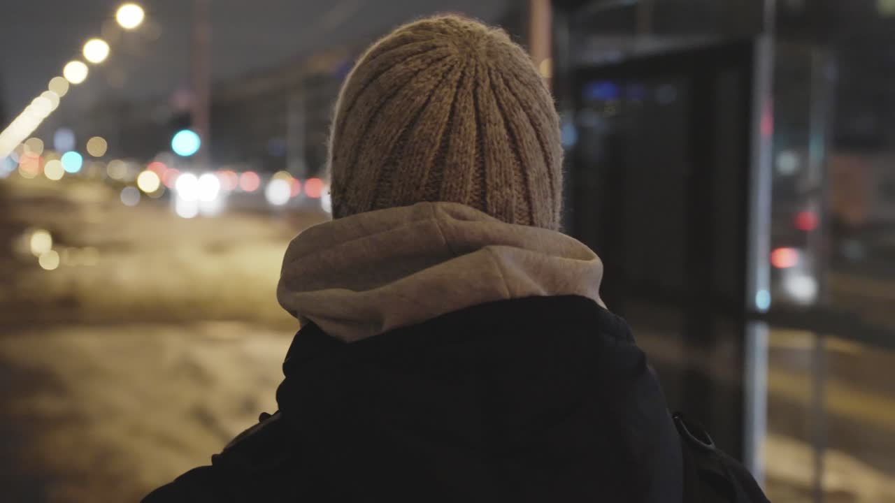 Lonely and misunderstood teenager run away from home, urban city environment
