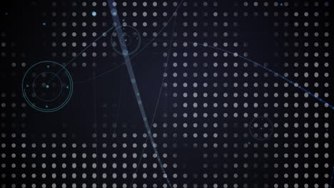 animation of network of connections over data processing
