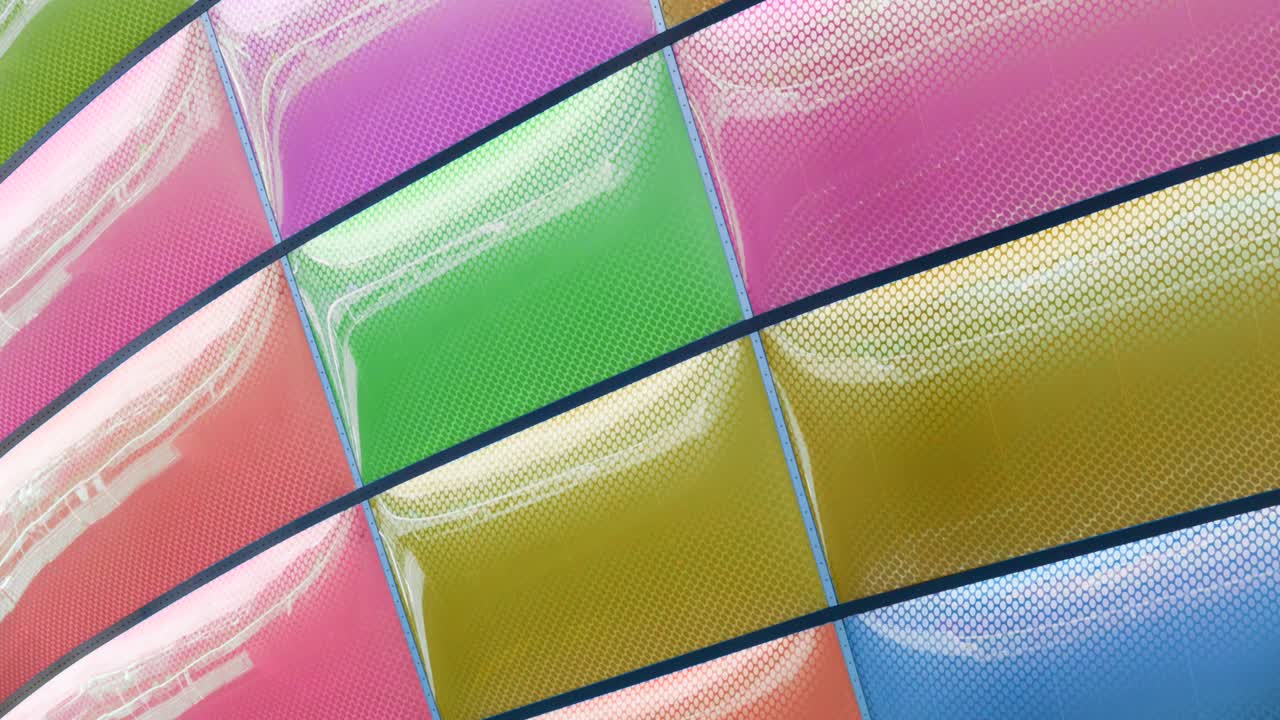 추상적인 건축 조명 효과