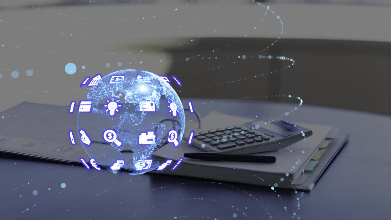 visualización de grandes datos con la tierra digital.