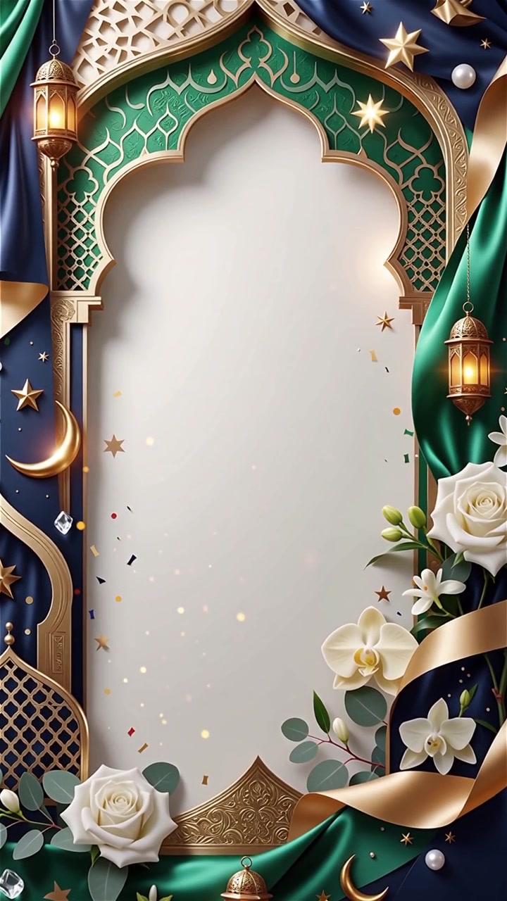 Compleanno del Profeta Maometto Mawlid al-Nabi Sfondo Islamico