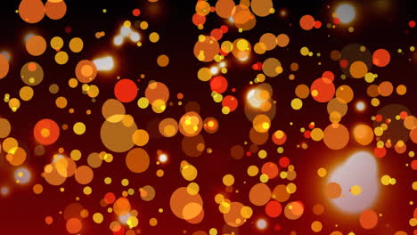 animación generada digitalmente de la burbuja de luz contra la burbuja roja brillante