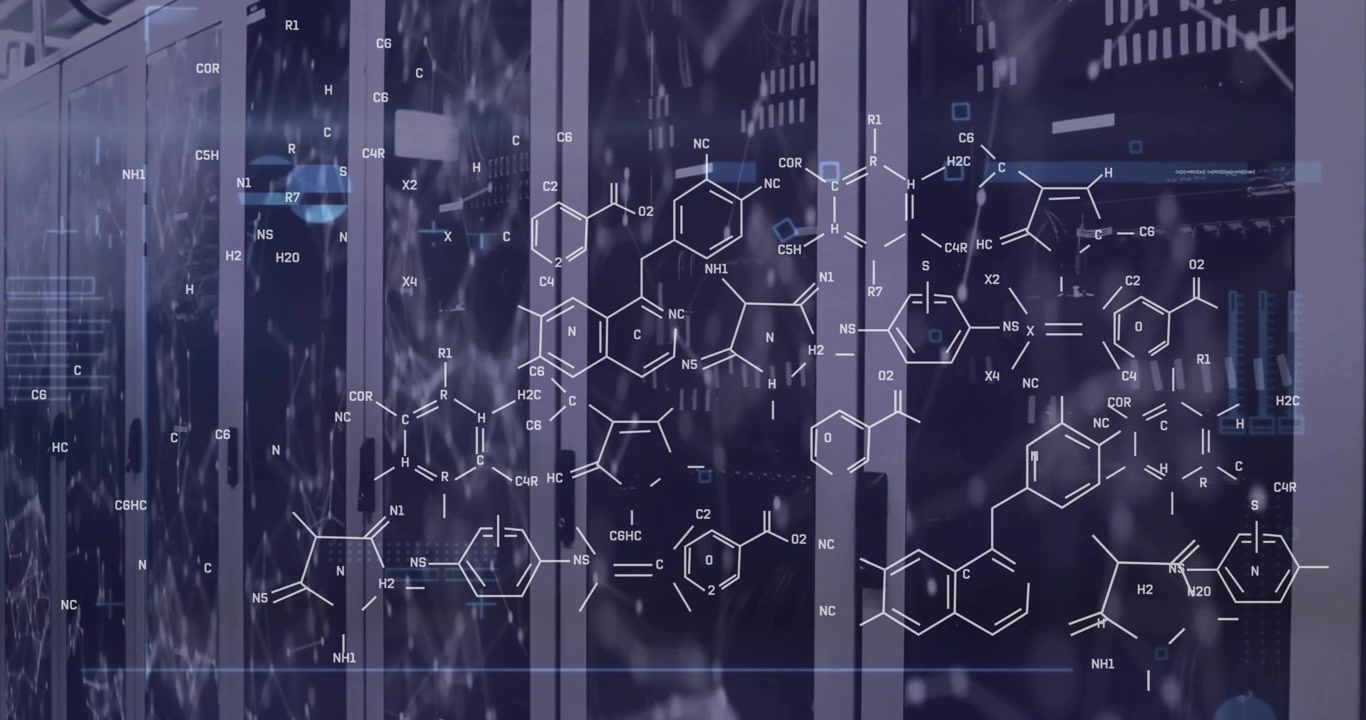 Animation of scientific data processing over computer servers