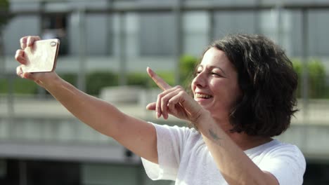 Happy-woman-during-video-chat