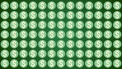 dollar american money green background coins traffic horisontal