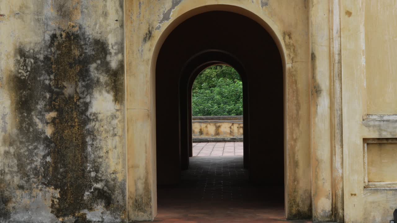 Thang Long imperial citadel entrance doorway Hanoi Vietnam historical landmark